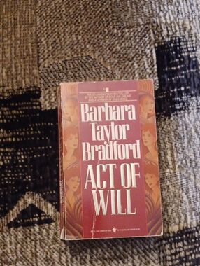 $4 Add-on Barbara Taylor Bradford "Act of Will" - Paperback Book